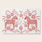 Swedish Dala Horse Red Cutting Board Gallery Image 1