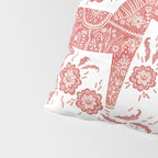 Swedish Dala Horse Red Pillow Sham Gallery Image 4