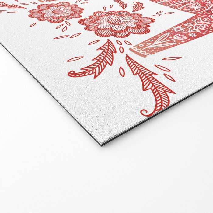 Swedish Dala Horse Red Welcome Mat Gallery Image 2