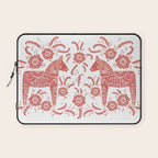 Swedish Dala Horse Red Laptop Sleeve Gallery Image 1