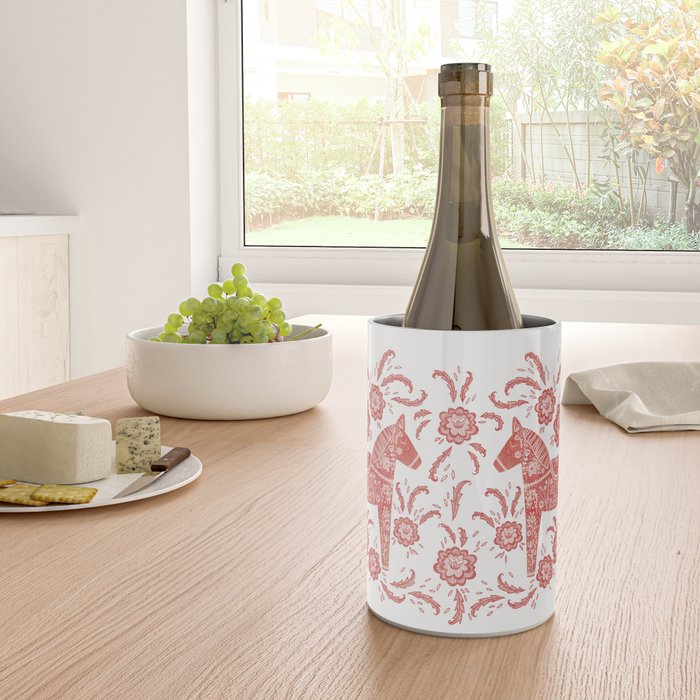 Swedish Dala Horse Red Wine Chiller Gallery Image 4