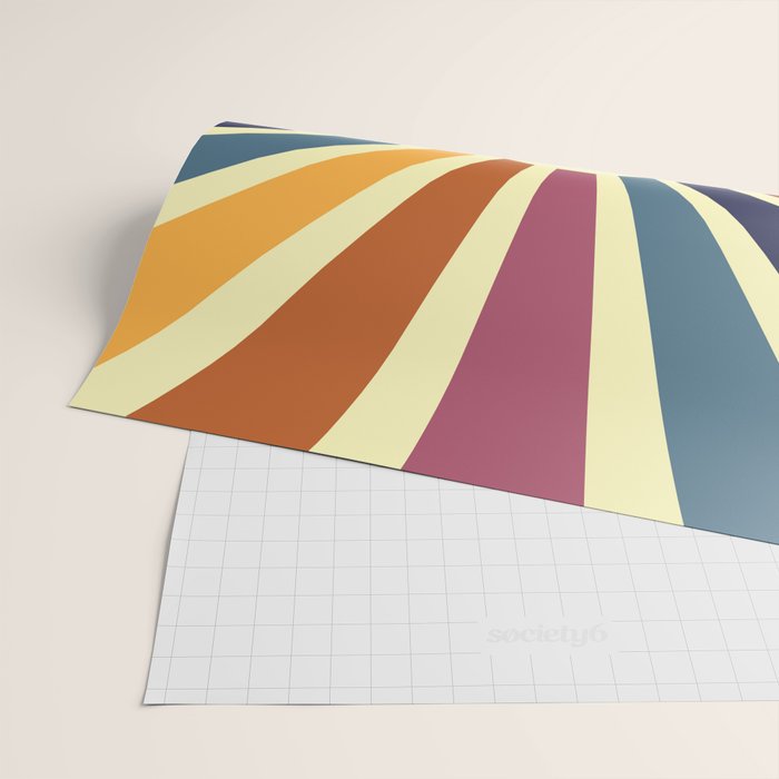 Sun Retro Art II Wrapping Paper Gallery Image 2