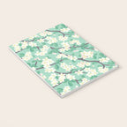 Apple Blossoms Pattern on Green Notebook Gallery Image 3