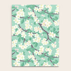 Apple Blossoms Pattern on Green Notebook Gallery Image 4