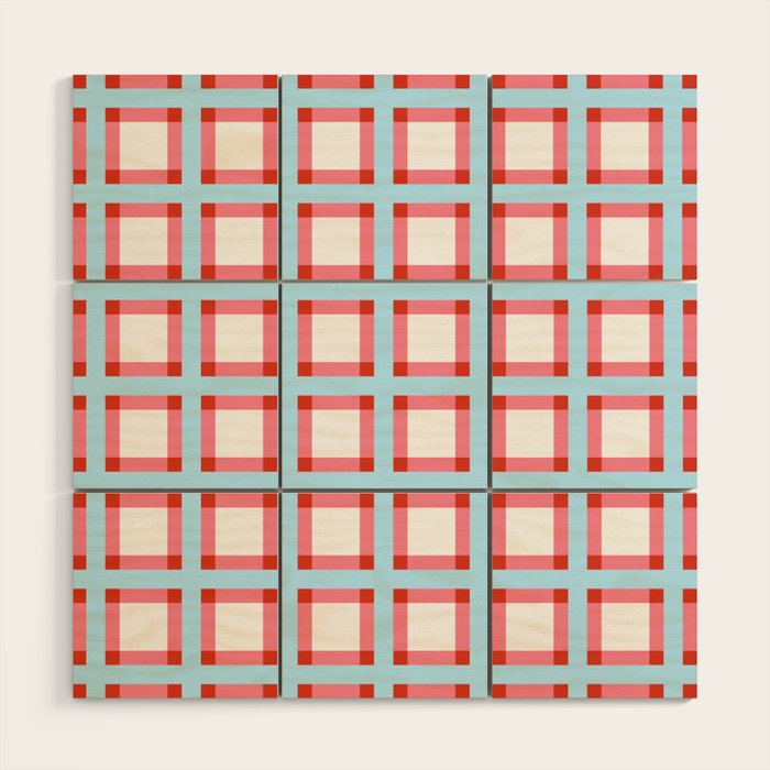 Geometric Pilse 1 Wood Wall Art Gallery Image 1
