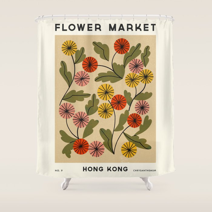 Flower Market No. 9 Shower Curtain Gallery Image 1