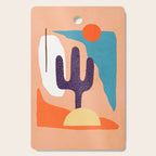 Tropical Cactus in full colour Cutting Board Gallery Image 1