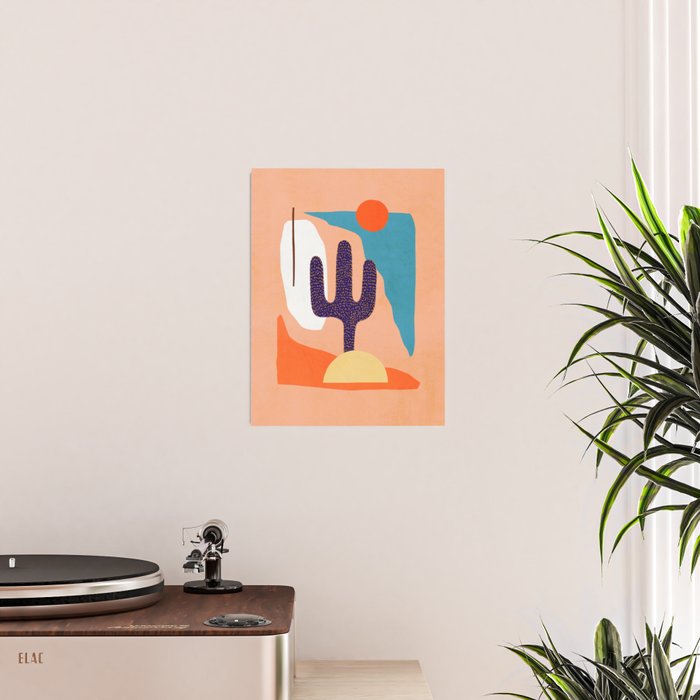 Tropical Cactus in full colour Poster Gallery Image 2