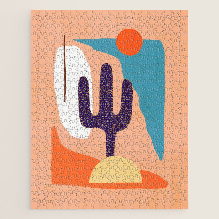 Tropical Cactus in full colour Jigsaw Puzzle Gallery Image 1