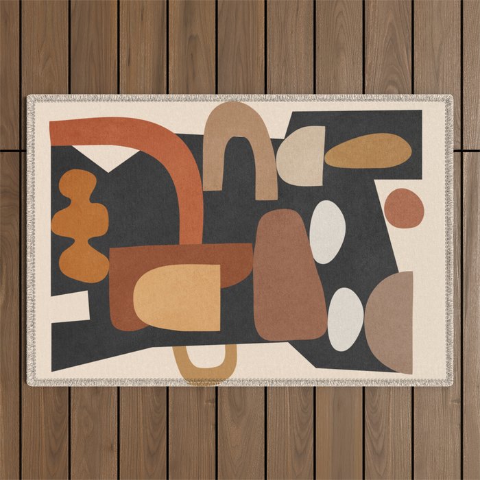 Modern Abstract Art 43 Outdoor Rug Gallery Image 1