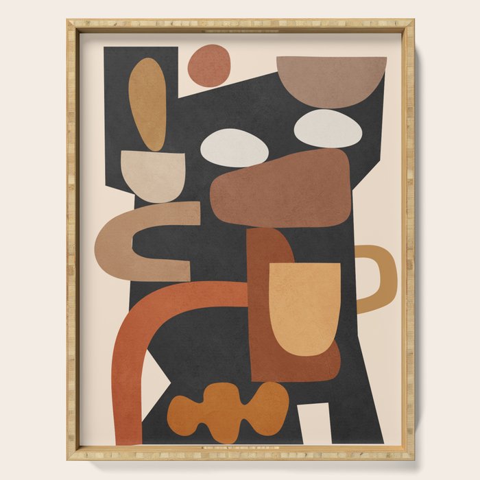 Modern Abstract Art 43 Serving Tray Gallery Image 1