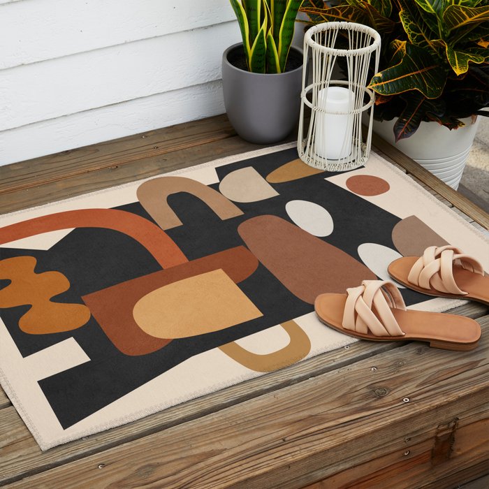 Modern Abstract Art 43 Outdoor Rug Gallery Image 2
