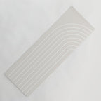Minimal Arch II Natural Off White Modern Geometric Lines Yoga Mat Gallery Image 1