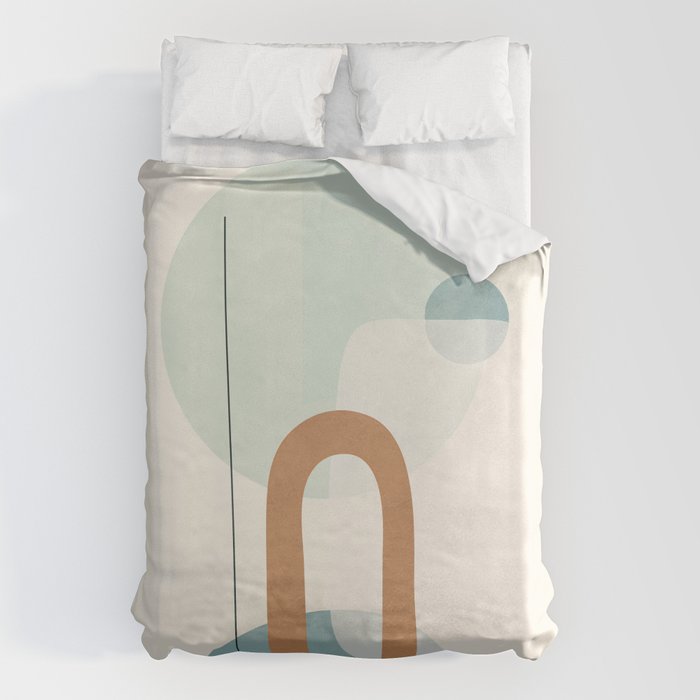 Azzurro Shapes No 55 Duvet Cover Gallery Image 1