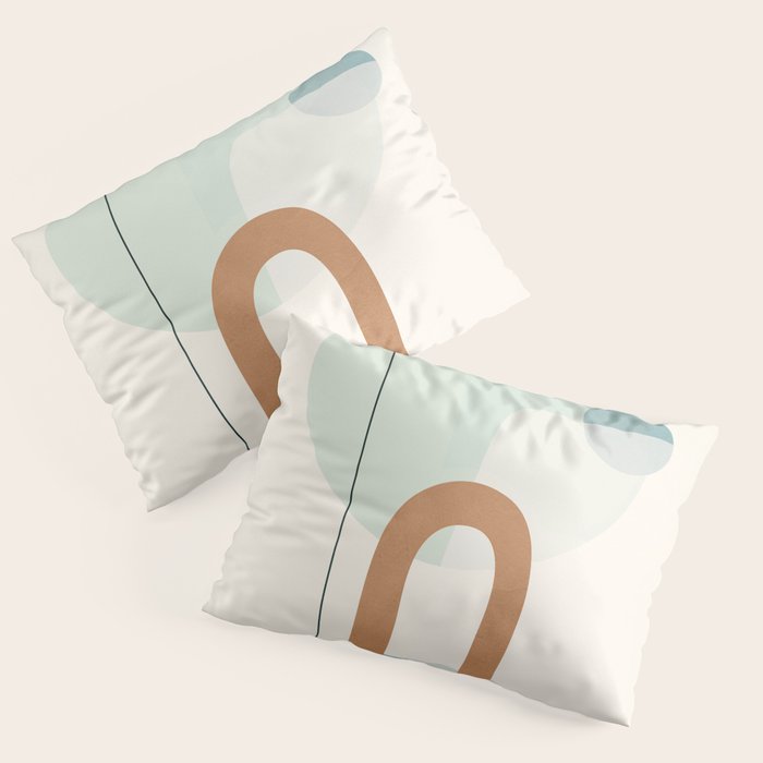 Azzurro Shapes No 55 Pillow Sham Gallery Image 1