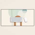 Azzurro Shapes No 55 Desk Mat Gallery Image 1