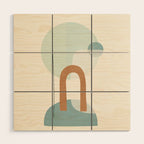 Azzurro Shapes No 55 Wood Wall Art Gallery Image 1