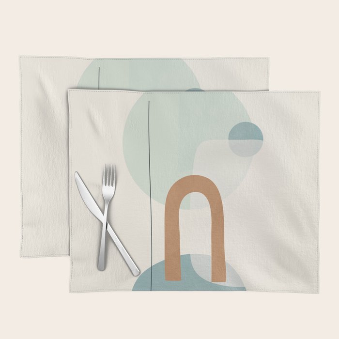 Azzurro Shapes No 55 Placemat Gallery Image 1