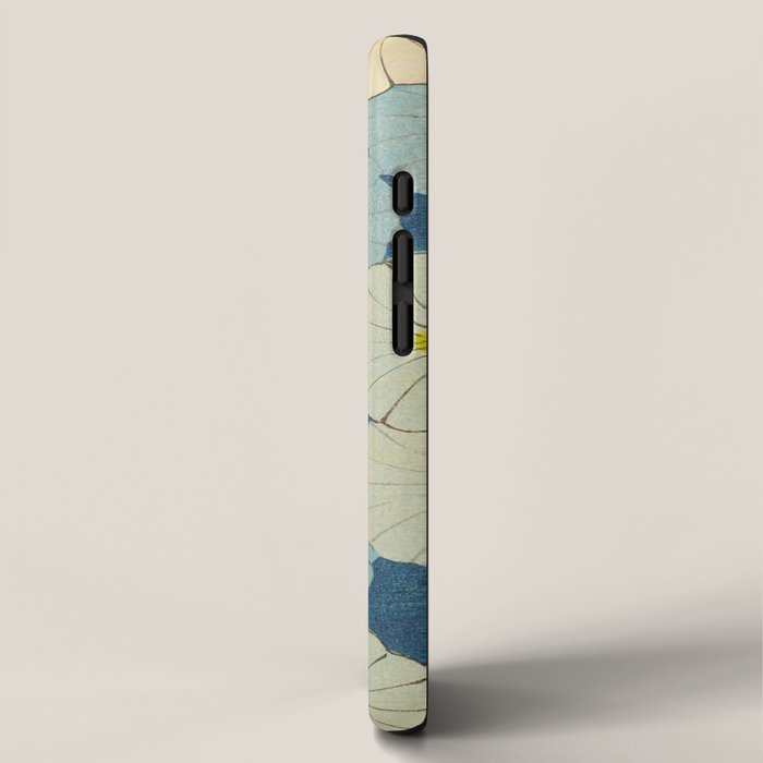 Shin-Bijutsukai - Japanese Design Blue Floral Pattern iPhone Case Gallery Image 2