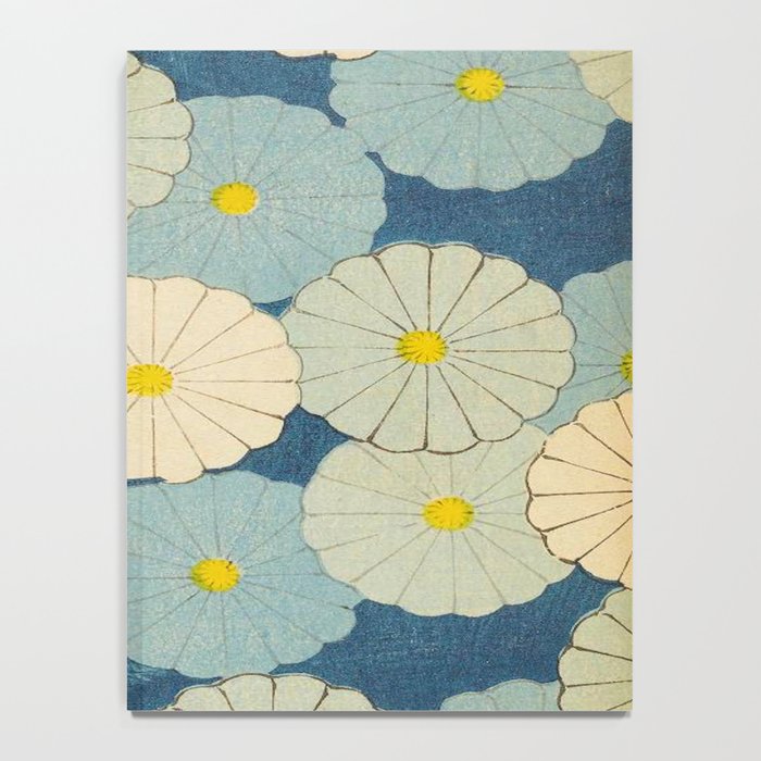 Shin-Bijutsukai - Japanese Design Blue Floral Pattern Notebook Gallery Image 4