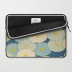 Shin-Bijutsukai - Japanese Design Blue Floral Pattern Laptop Sleeve Gallery Image 2