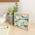 Shin-Bijutsukai - Japanese Design Blue Floral Pattern Mini Art Print Gallery Image 2
