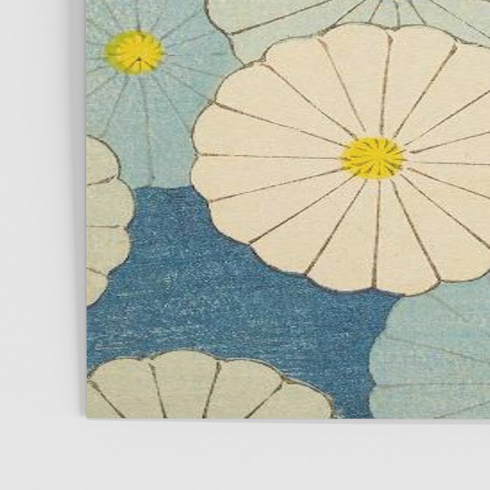 Shin-Bijutsukai - Japanese Design Blue Floral Pattern Poster Gallery Image 3