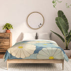 Shin-Bijutsukai - Japanese Design Blue Floral Pattern Comforter Gallery Image 3