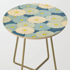 Shin-Bijutsukai - Japanese Design Blue Floral Pattern Side Table Gallery Image 2