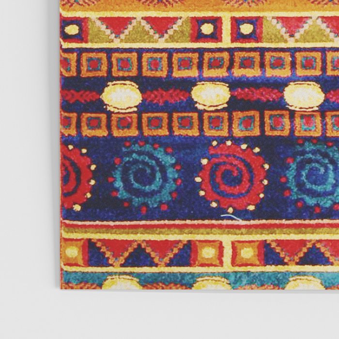 Antique Persian Rug Print With Abstract Quadrupeds Poster Gallery Image 3