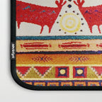 Antique Persian Rug Print With Abstract Quadrupeds Laptop Sleeve Gallery Image 3