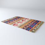Antique Persian Rug Print With Abstract Quadrupeds Rug Gallery Image 3