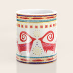 Antique Persian Rug Print With Abstract Quadrupeds Coffee Mug Gallery Image 4