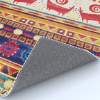 Antique Persian Rug Print With Abstract Quadrupeds Rug Gallery Image 4