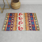 Antique Persian Rug Print With Abstract Quadrupeds Rug Gallery Image 1