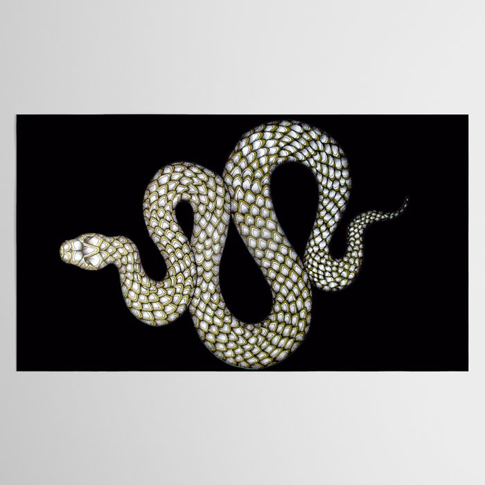 Snake's Charm in Black Tablecloth Gallery Image 2