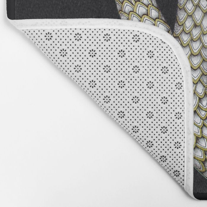 Snake's Charm in Black Bath Mat Gallery Image 2