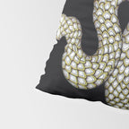 Snake's Charm in Black Pillow Sham Gallery Image 4