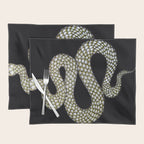 Snake's Charm in Black Placemat Gallery Image 1