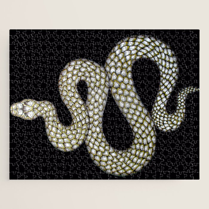 Snake's Charm in Black Jigsaw Puzzle Gallery Image 1