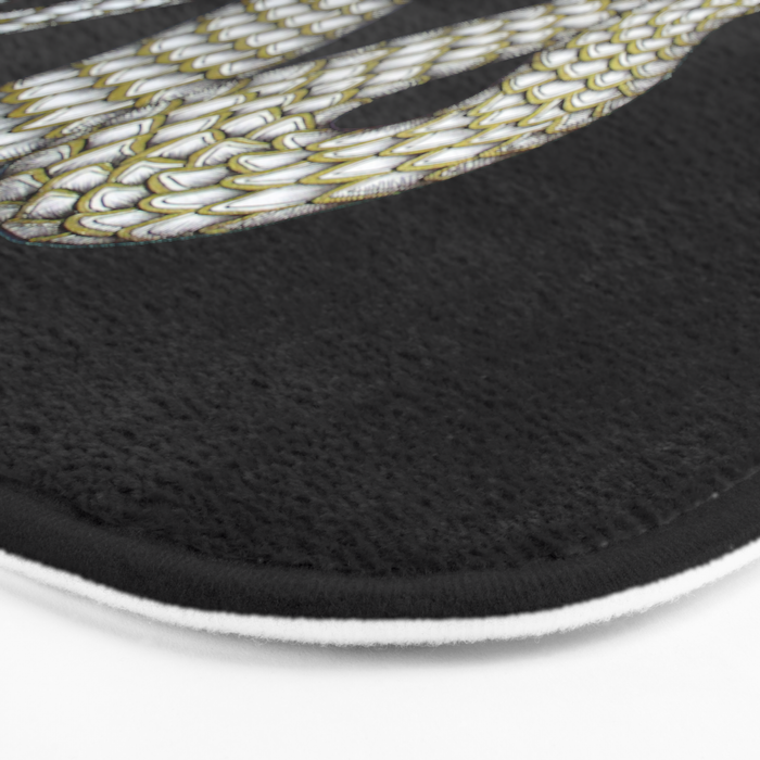 Snake's Charm in Black Bath Mat Gallery Image 3