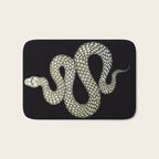 Snake's Charm in Black Bath Mat Gallery Image 1