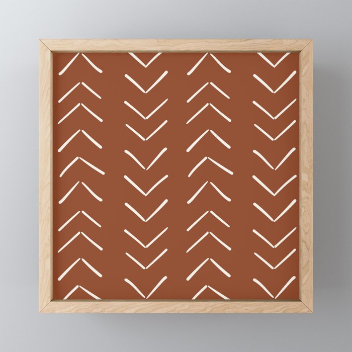 Boho Big Arrows in Rust Mini Art Print Gallery Image 1
