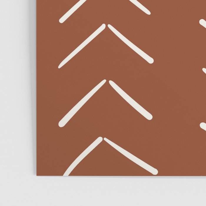 Boho Big Arrows in Rust Poster Gallery Image 3