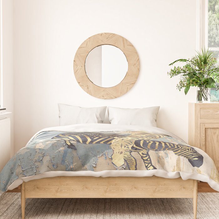 Metallic Zebras Duvet Cover Gallery Image 3