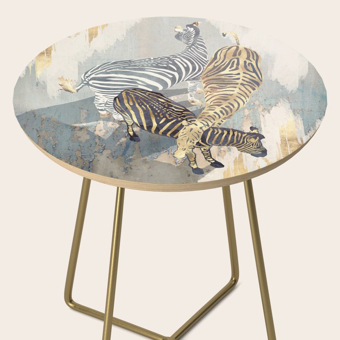 Metallic Zebras Side Table Gallery Image 2