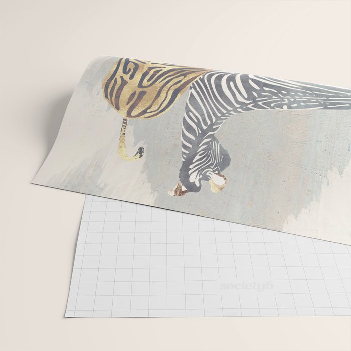 Metallic Zebras Wrapping Paper Gallery Image 2