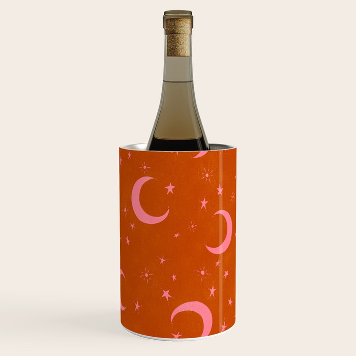Goodnight Sky - pink and rust Wine Chiller Gallery Image 2