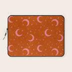 Goodnight Sky - pink and rust Laptop Sleeve Gallery Image 1