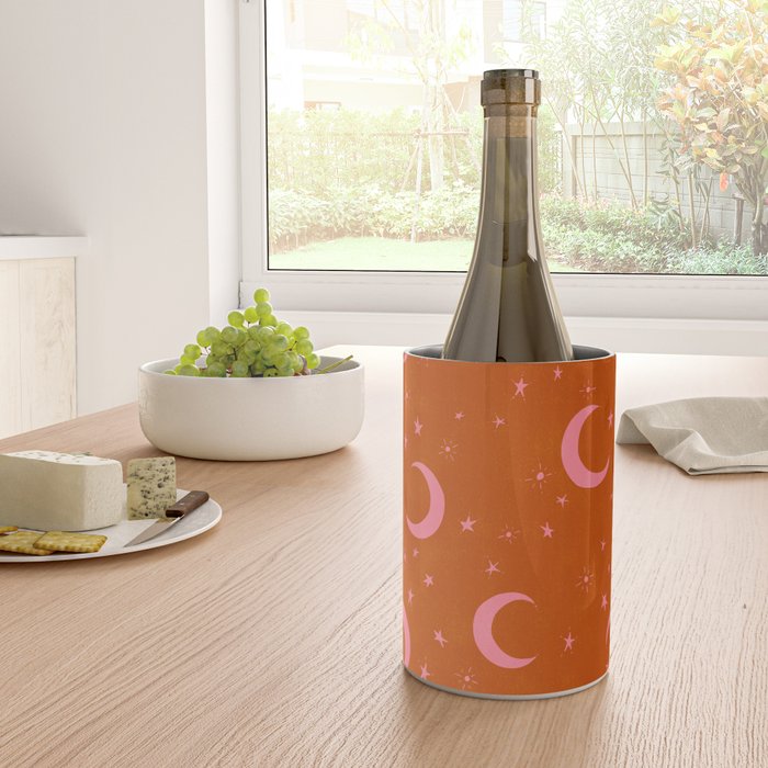 Goodnight Sky - pink and rust Wine Chiller Gallery Image 4